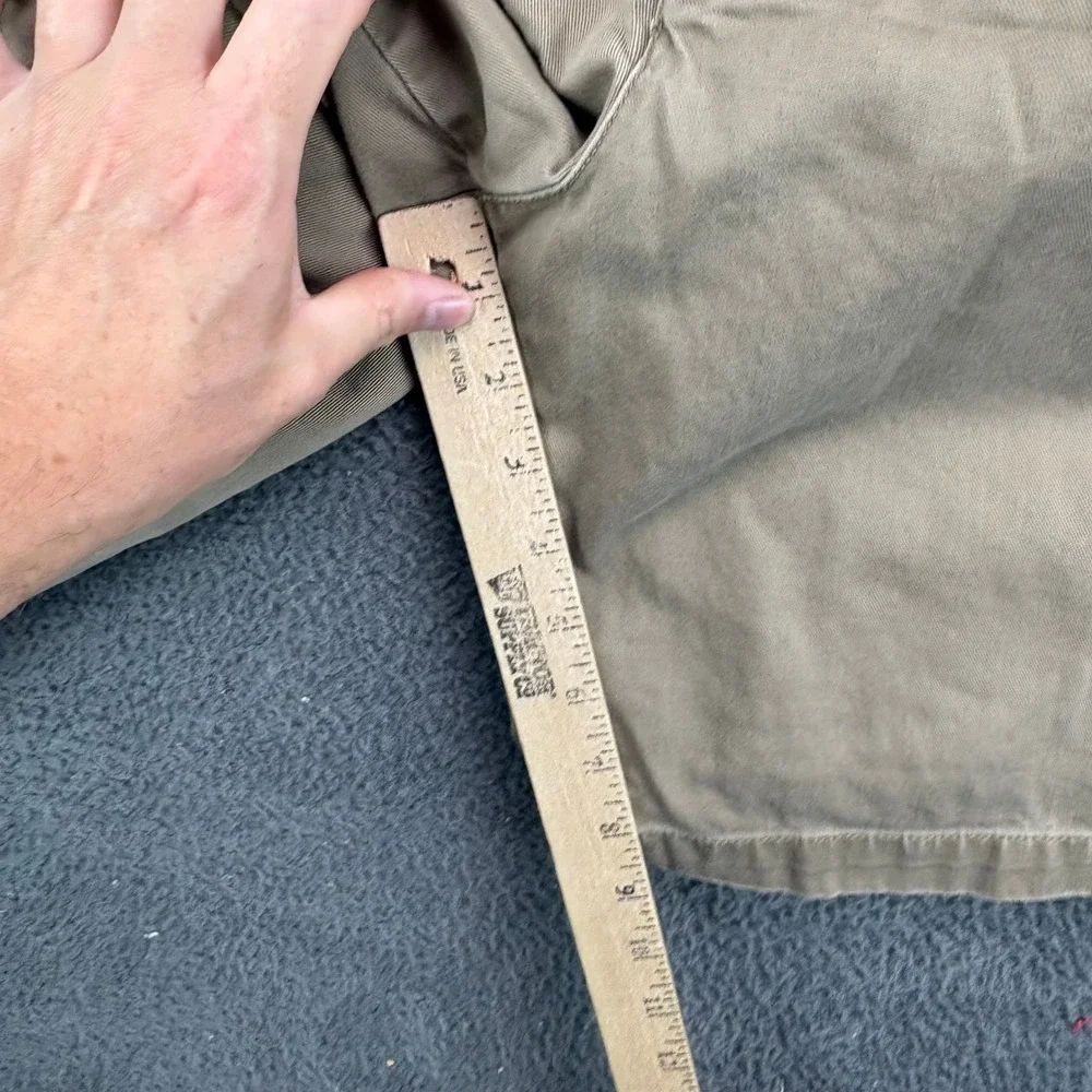 Polo Ralph‎ Lauren Mens 38 Khaki Tan Cotton Chino Shorts Flat Front Classic Fit
